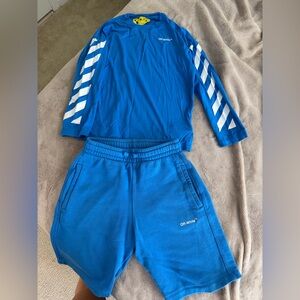 Off-White Vibrant Blue Apparel set